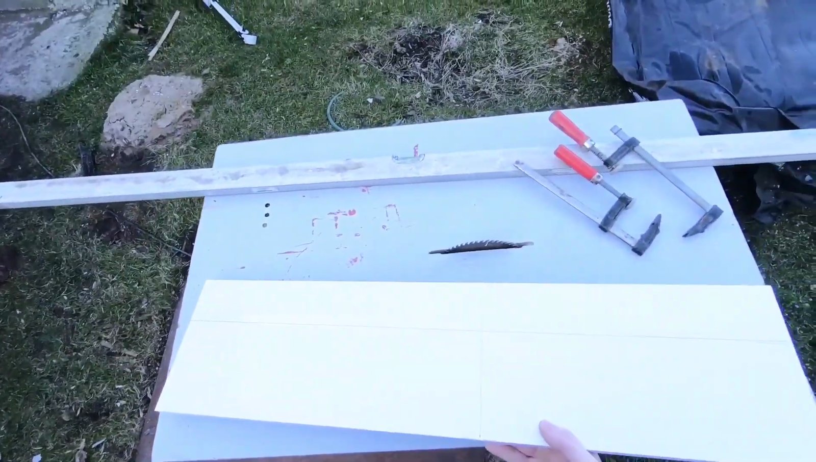 Cutting the board to length
